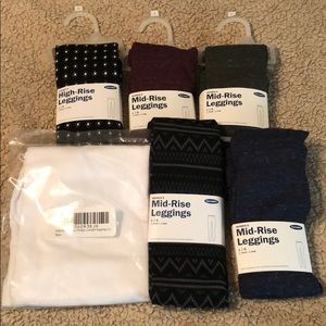 Lot of 6 cotton women’s leggings